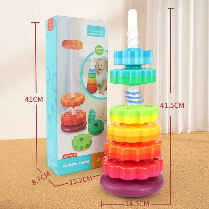 Rainbow Turret Stacking Ring β Fun, Learning, and Play in One!