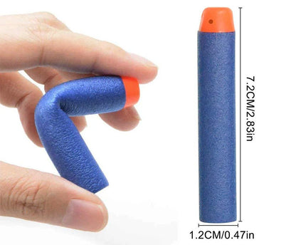 7.2cm 100pcs For Nerf Soft Bullets Darts Round Head Refill Sponge Darts Kids Children Toy Gun Bullets For NERF N-Strike Blasters