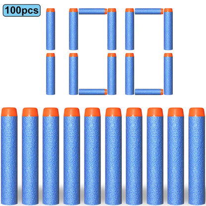 7.2cm 100pcs For Nerf Soft Bullets Darts Round Head Refill Sponge Darts Kids Children Toy Gun Bullets For NERF N-Strike Blasters