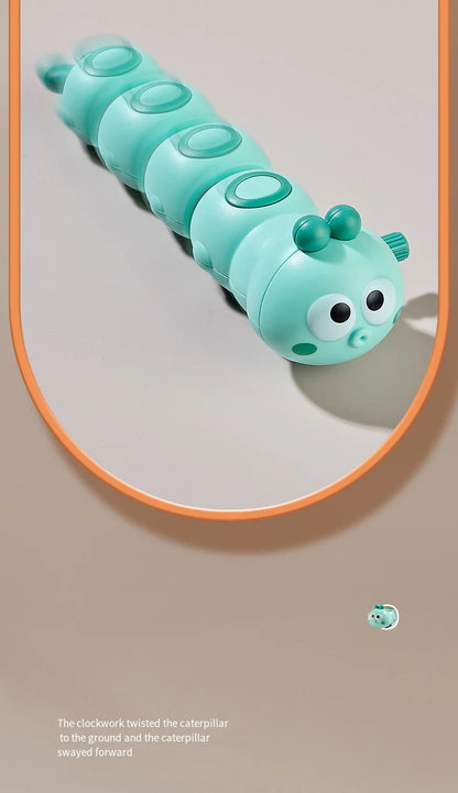 Funny Colorful Animals Worm Reptile Clockwork Crawling Toy Rocky Swing Wind up Toy