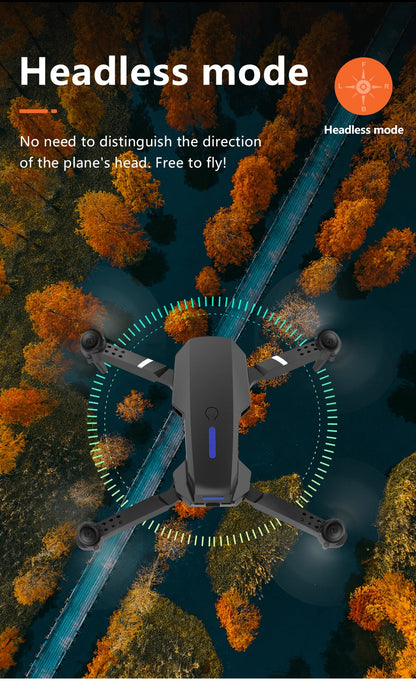 Professional Drone E88 4k wide-angle HD camera WiFi fpv height Hold Foldable RC quadrotor helicopter Camera-free children's toys