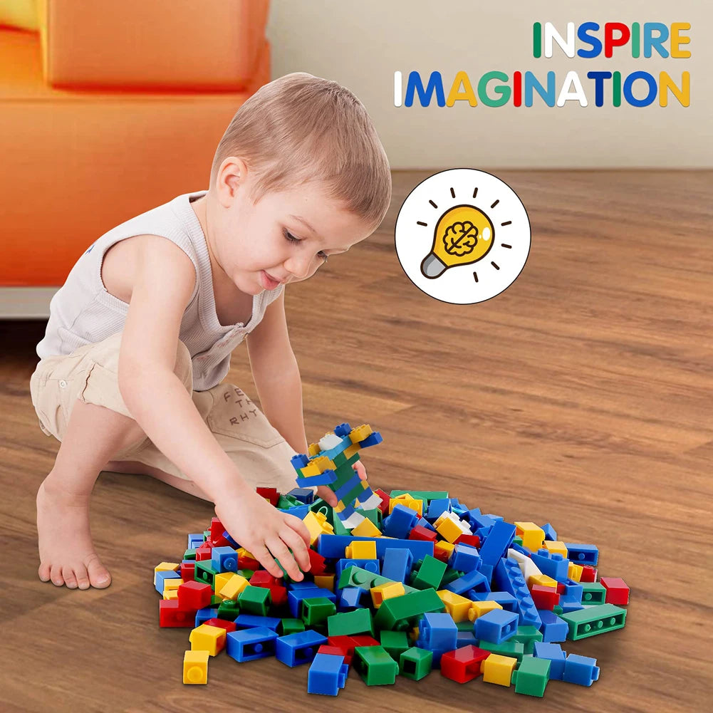 1000 pieces of building blocks city DIY creative building blocks compatible building blocks large base plate educational childre