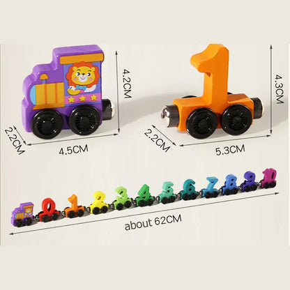 Magnetic Fishing Toys Game Set for Kids Montessori Wooden Cartoon Fishing Rod Educational Toys Birthday Party Toddle Gifts