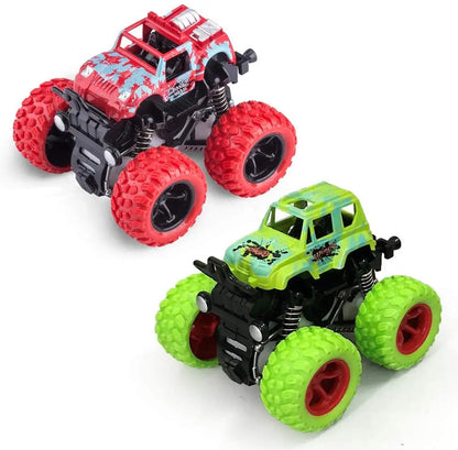 Pull Back Toy Car  Inertial Rotation Car Four-wheel Drive Off-road Vehicle SUV Racing Power Car Children's Toy CarGift