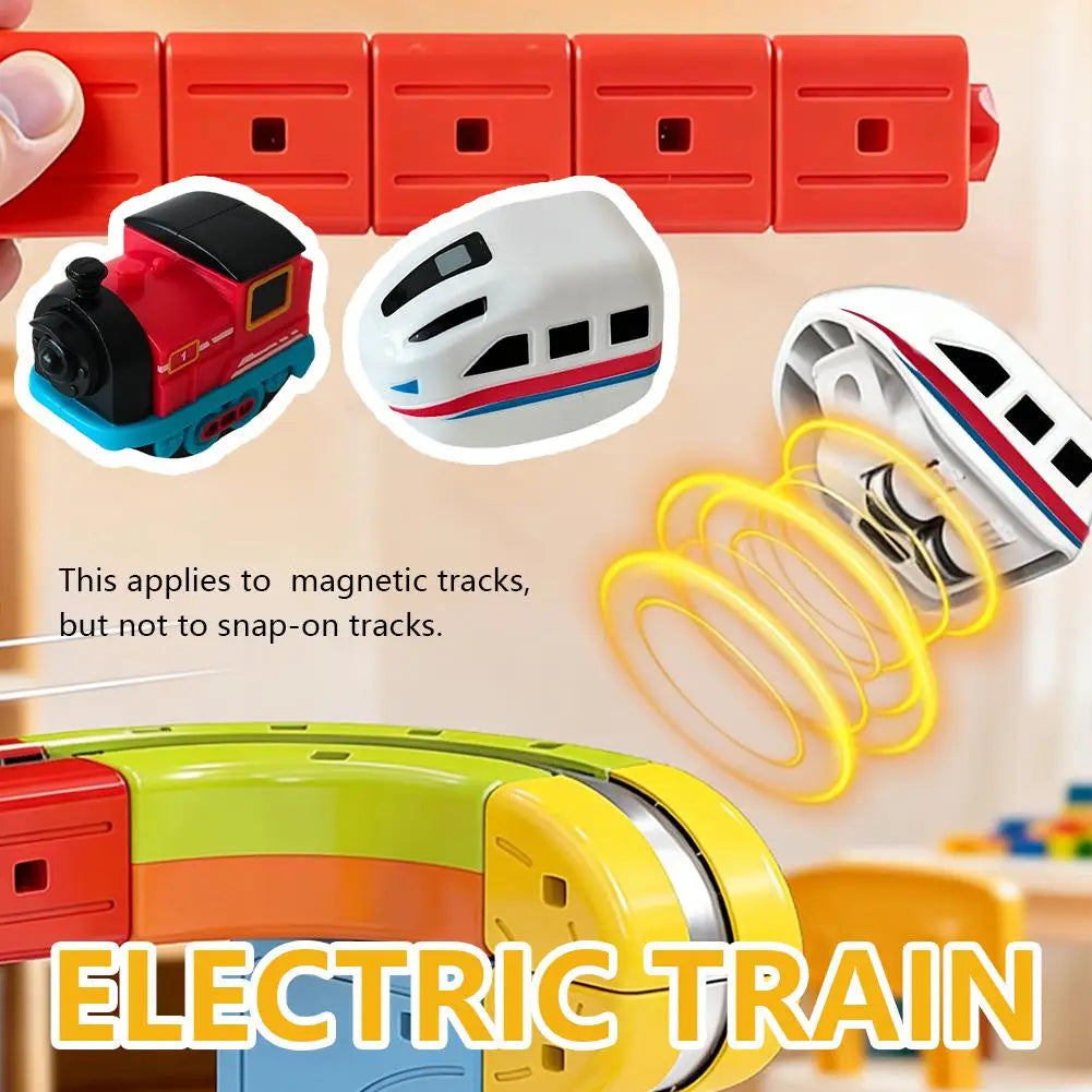 1pcs Magnetic Magical Track Car Toys Magnetic Children'S Puzzle Toy For Diy Track Rails Toys