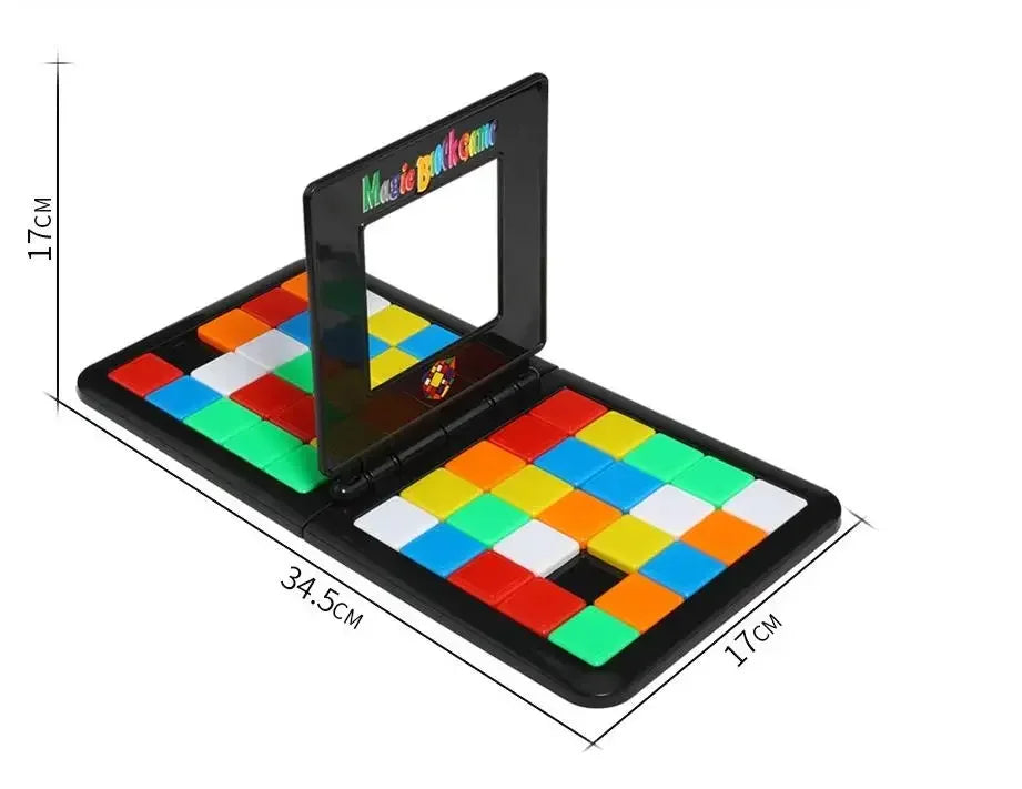 1 Set of parent-child color competition games, square tabletop puzzles, learning and educational toys, stress resistance, boys a