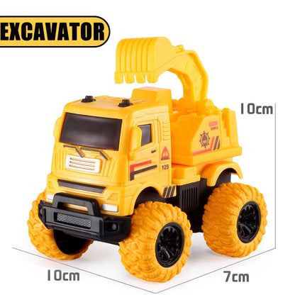 Pull Back Toy Car  Inertial Rotation Car Four-wheel Drive Off-road Vehicle SUV Racing Power Car Children's Toy CarGift