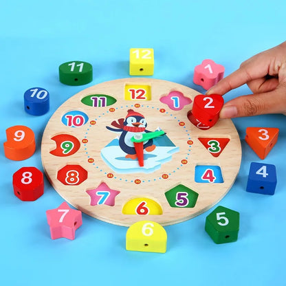 Montessori Wooden Clock Puzzle