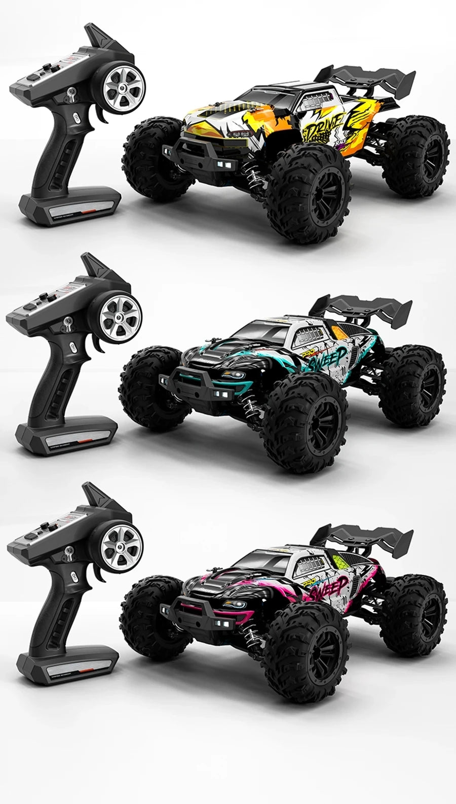 4WD Remote Control Car Off Road 4x4 RC High Speed Buggy Truck Super Brushless 50 or 80KM/H Fast Drift Racing Toy Kids Adults