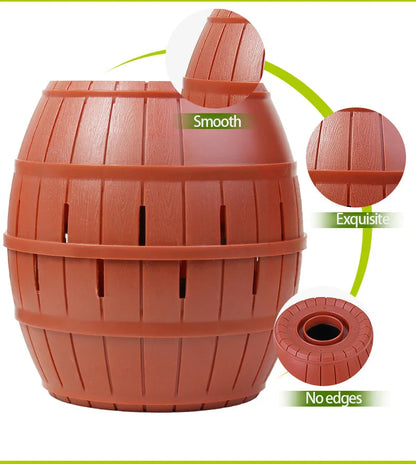 New Funny Pirate Barrel Toys Lucky Game Jumping Pirates Bucket Sword Stab Pop Up Tricky Toy Family Jokes For Child Kid Gift