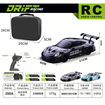 2026 New, Limited Edition Rc Drift GT3 RS 911 mi SU7 1:24 Drift Racing Car, Racing Kids Gift with High Speed Remote Control