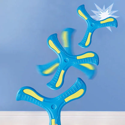 Children Boomerang Soft Three-leaf Cross Outdoor Toy Flying Disc Adult-kids Interactive Sports Toy for Puzzle Decompression Gift