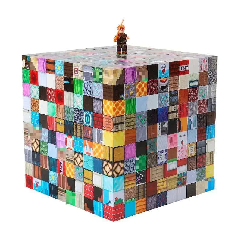 500pcs DIY Magnetics Building Blocks Mini World Magnetic World Kids DIY Model Building Blocks Puzzle Blocks For Children's TOYS