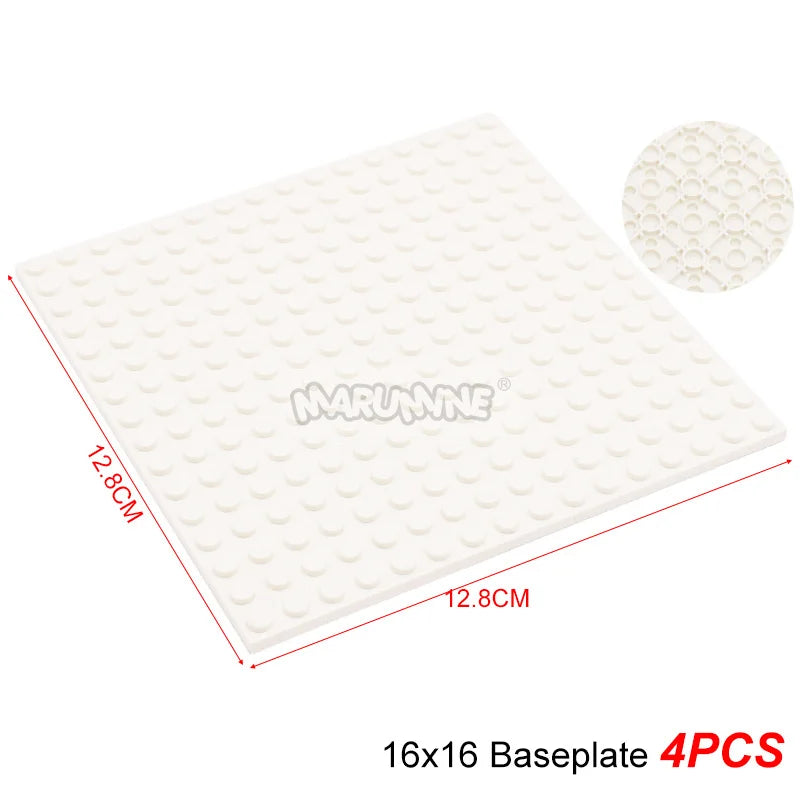 Marumine Building Blocks Double-sided Base Plate 16x16 91405 Assemble Parts MOC Bricks Baseplate Idea House Construction Board