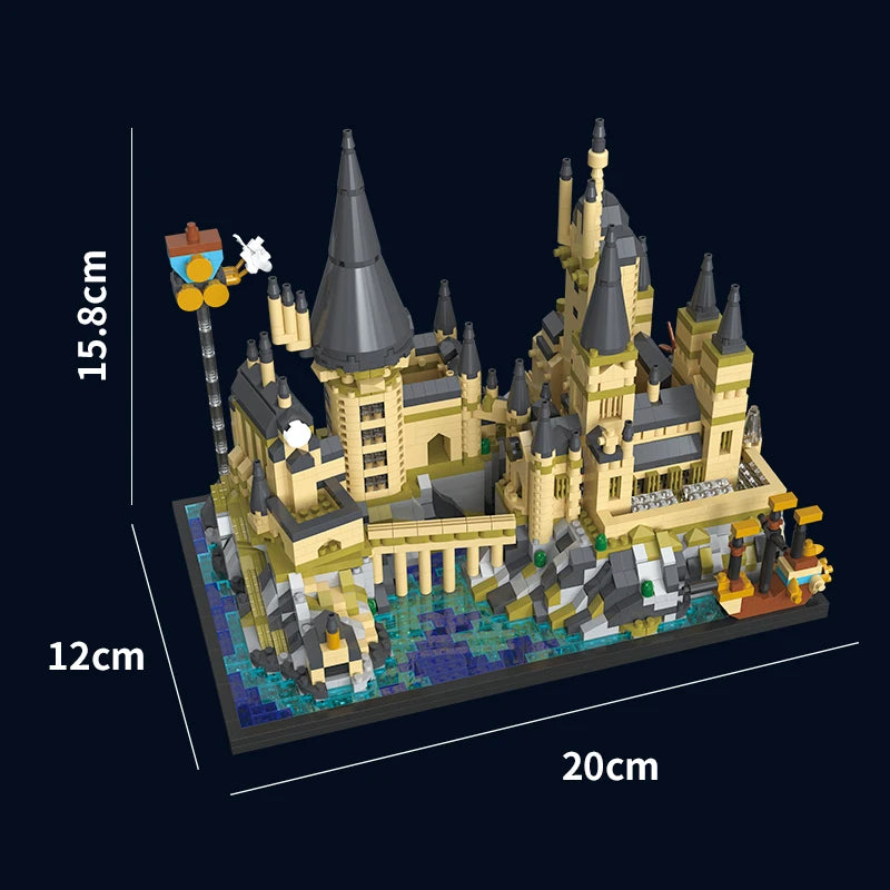 2700+pcs Wizardry Castle Micro Size Blocks Sets Gothic Building DIY Bricks Model for Kids Adults Christmas Gifts Room Ornaments