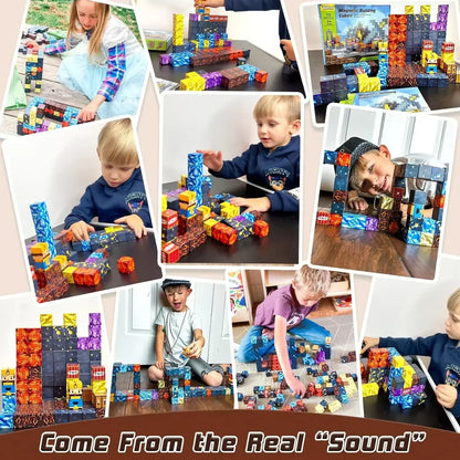 500pcs DIY Magnetics Building Blocks Mini World Magnetic World Kids DIY Model Building Blocks Puzzle Blocks For Children's TOYS