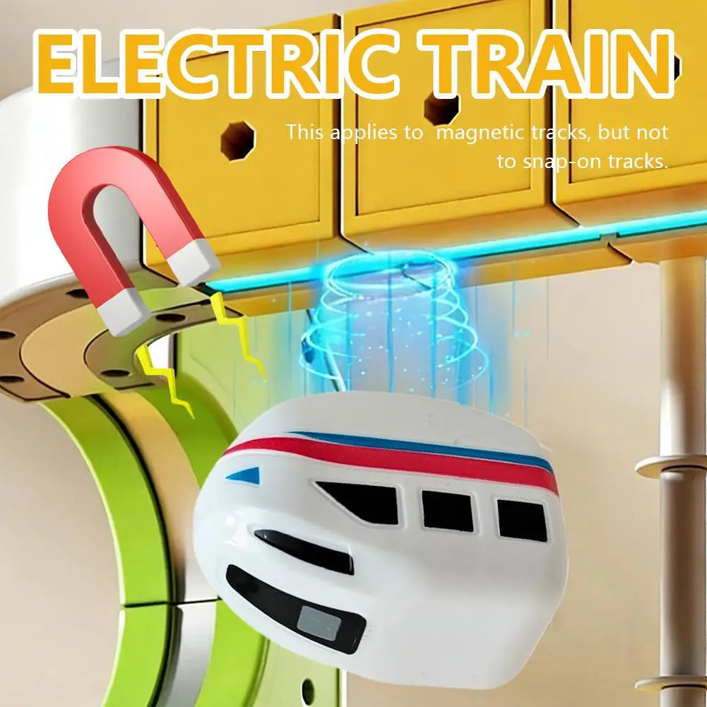 1pcs Magnetic Magical Track Car Toys Magnetic Children'S Puzzle Toy For Diy Track Rails Toys