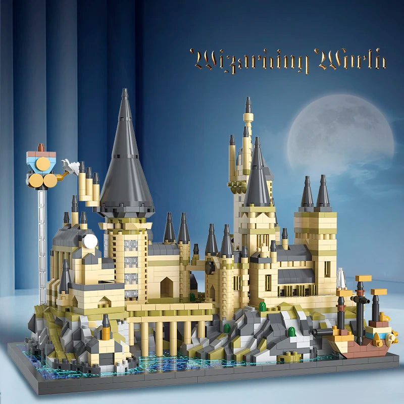 2700+pcs Wizardry Castle Micro Size Blocks Sets Gothic Building DIY Bricks Model for Kids Adults Christmas Gifts Room Ornaments