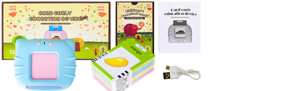 Talking Flash Cards Early Educational Toys  Baby Boys Girls Preschool Learning Reading Machine  Interactive Gift