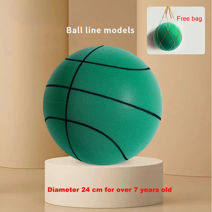 Diameter 24/22/18cm Silent High Density Foam Sports Ball Indoor Mute Basketball Soft Elastic Ball Children Sports Toy Games