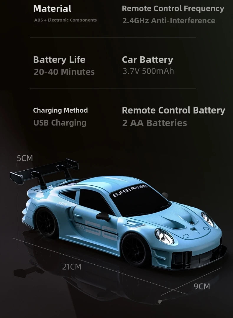 2026 New, Limited Edition Rc Drift GT3 RS 911 mi SU7 1:24 Drift Racing Car, Racing Kids Gift with High Speed Remote Control