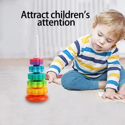 Rainbow Turret Stacking Ring – Fun, Learning, and Play in One!
