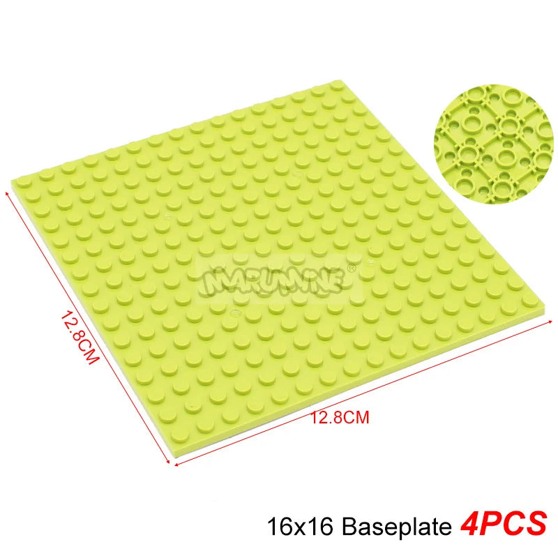 Marumine Building Blocks Double-sided Base Plate 16x16 91405 Assemble Parts MOC Bricks Baseplate Idea House Construction Board