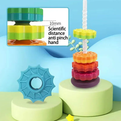 Rainbow Turret Stacking Ring – Fun, Learning, and Play in One!