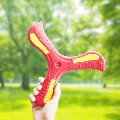 Children Boomerang Soft Three-leaf Cross Outdoor Toy Flying Disc Adult-kids Interactive Sports Toy for Puzzle Decompression Gift