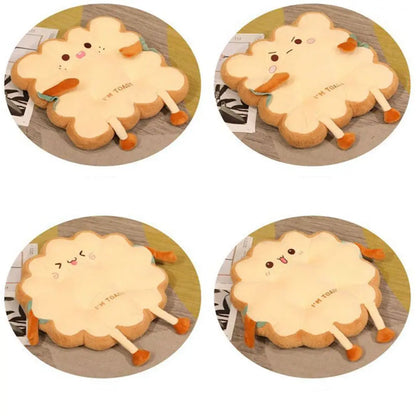 Super Cute Cushion Chair Butt Cushion Plush Toy Square Round With Rope Non-Slip Seat Cushion Office Home Send Gifts To Friends