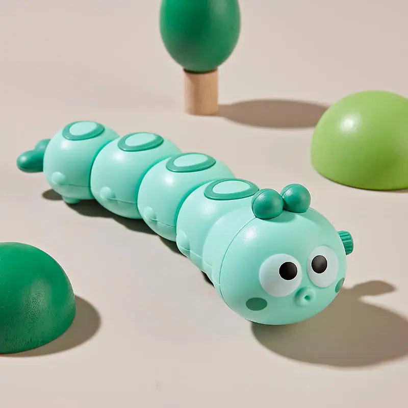 Funny Colorful Animals Worm Reptile Clockwork Crawling Toy Rocky Swing Wind up Toy