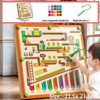 Magnetic Color and Number Maze Learning Education Toys Color Matching Montessori Toys Toys Concentration training for child Gift