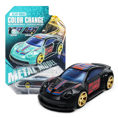 1:64 Magic Color Changing Racing Car Model Temperature Sensitive Inertia Pull Back Cars Toys Crash-Resistant Durable Boys Gift