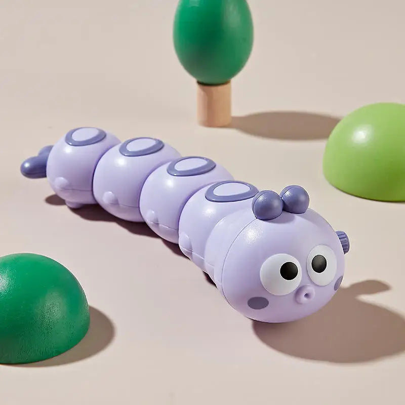 Funny Colorful Animals Worm Reptile Clockwork Crawling Toy Rocky Swing Wind up Toy