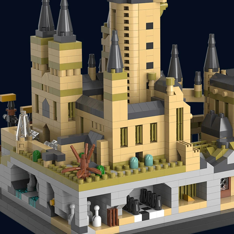 2700+pcs Wizardry Castle Micro Size Blocks Sets Gothic Building DIY Bricks Model for Kids Adults Christmas Gifts Room Ornaments