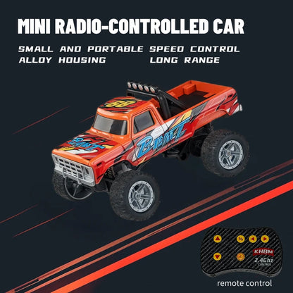 New RC Car MINI Alloy 1/64 Remote Control Car Convenient to Carry 60 Minutes of Work Time Children's Gifts Electronic Toys