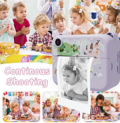 Digital Children Camera Photography Instant Print Photo Kids Video Recorder Mini Thermal Printer Video Educational Birthday Gift