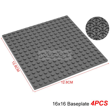 Marumine Building Blocks Double-sided Base Plate 16x16 91405 Assemble Parts MOC Bricks Baseplate Idea House Construction Board
