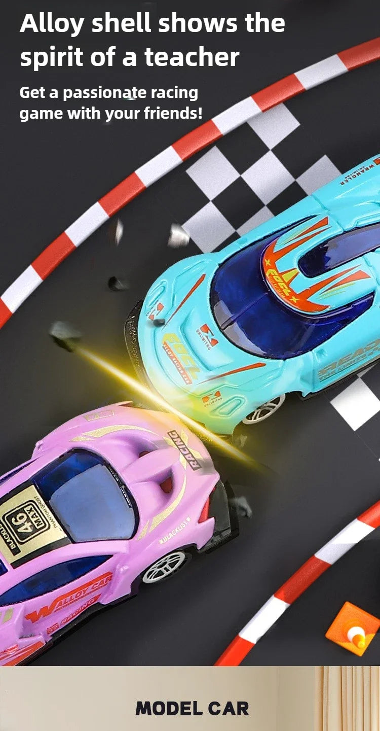 1:64 Magic Color Changing Racing Car Model Temperature Sensitive Inertia Pull Back Cars Toys Crash-Resistant Durable Boys Gift