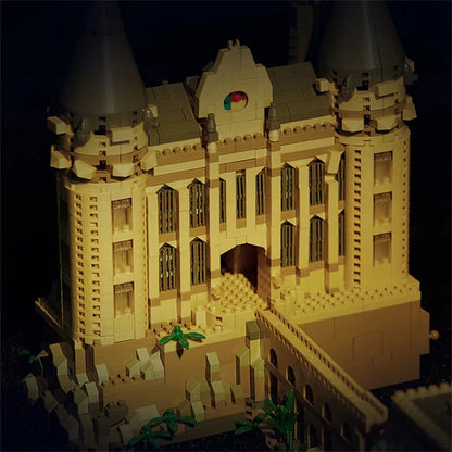 New Magic Hogwarts Castle Micro Building  Blocks Street View Architecture Creative MOC Model Kit  Kids Christmas Birthday Gifts