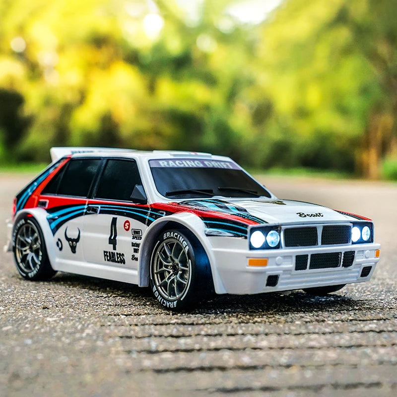 2025 New 4WD RC Car 1:24 Scale Four-wheel Drive Drift With Two Speed Settings 20 km/h LED Light Children Toys Rechargeable SG204
