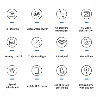 Professional Drone E88 4k wide-angle HD camera WiFi fpv height Hold Foldable RC quadrotor helicopter Camera-free children's toys
