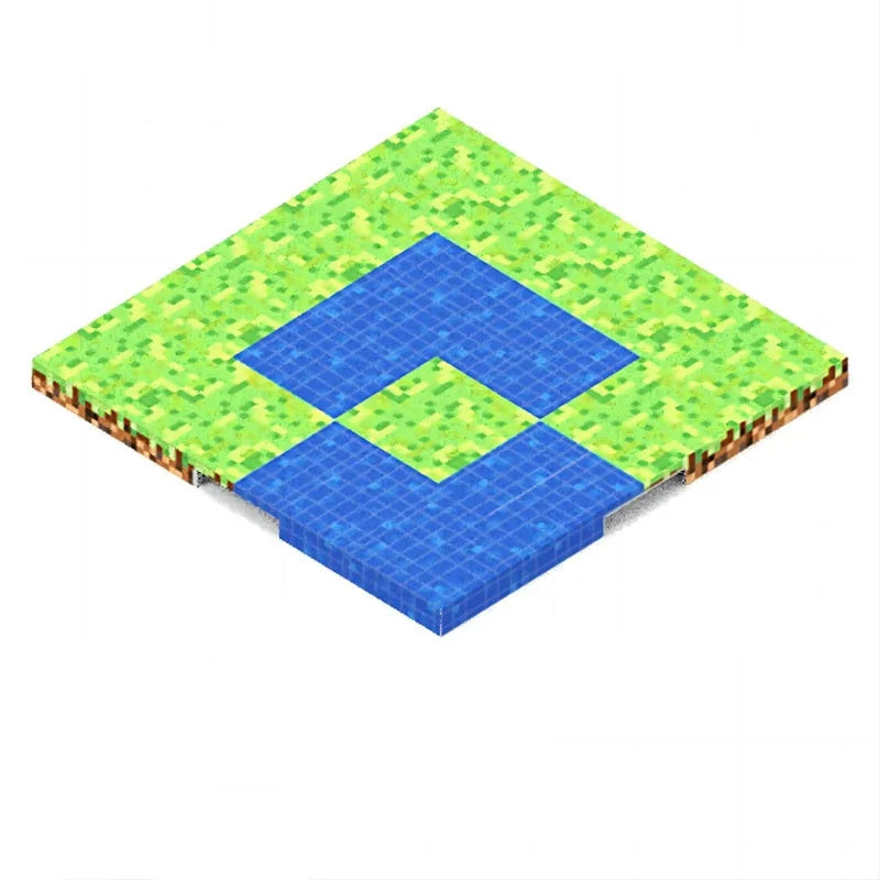 Magnetic Base Plate Variety Baseplates Match Mine World DIY Magnetic Building Blocks Toys for Boys and Girls Children Toy Gift