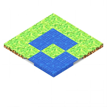 Magnetic Base Plate Variety Baseplates Match Mine World DIY Magnetic Building Blocks Toys for Boys and Girls Children Toy Gift