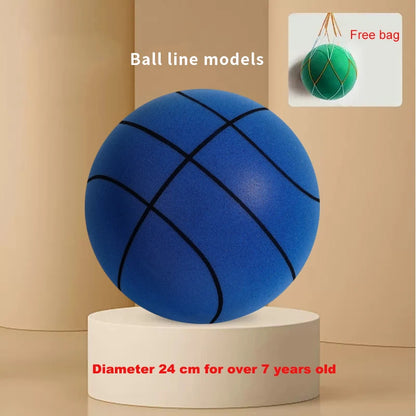 Diameter 24/22/18cm Silent High Density Foam Sports Ball Indoor Mute Basketball Soft Elastic Ball Children Sports Toy Games