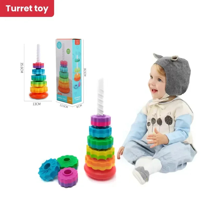 Rainbow Turret Stacking Ring – Fun, Learning, and Play in One ...
