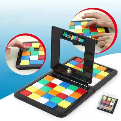 1 Set of parent-child color competition games, square tabletop puzzles, learning and educational toys, stress resistance, boys a