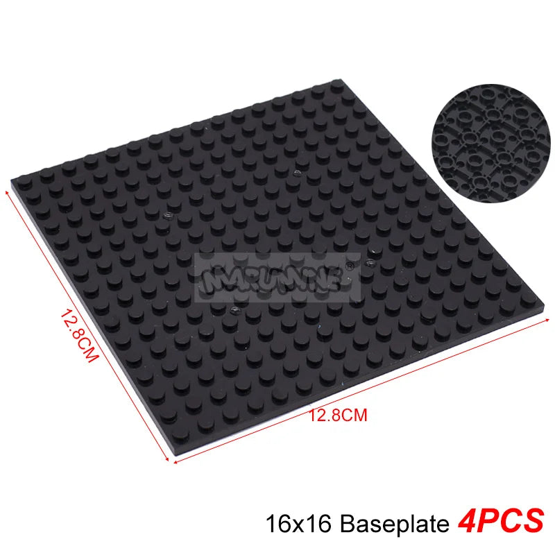 Marumine Building Blocks Double-sided Base Plate 16x16 91405 Assemble Parts MOC Bricks Baseplate Idea House Construction Board