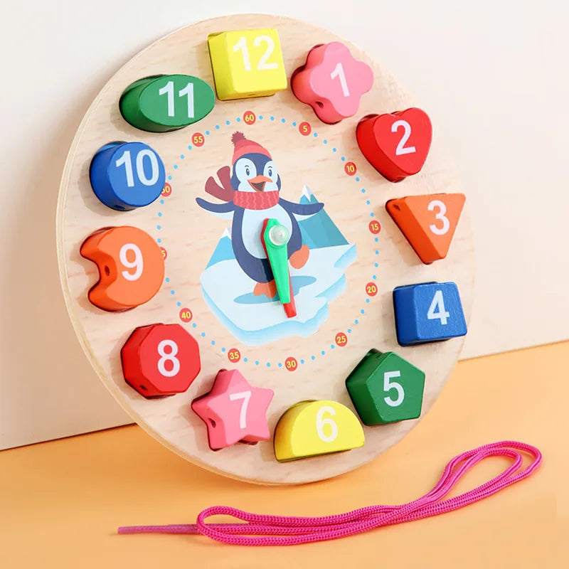 Montessori Wooden Clock Puzzle