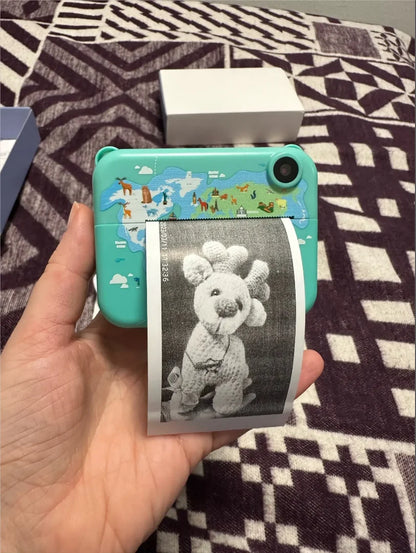 Digital Children Camera Photography Instant Print Photo Kids Video Recorder Mini Thermal Printer Video Educational Birthday Gift